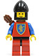 Minifig No: cas222  Name: Crusader Lion - Red Legs with Black Hips, Black Chin-Guard, Quiver