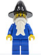 Minifig No: cas306  Name: Wizard - Black Wizard / Witch Hat