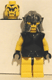 Minifig No: cas311  Name: Knights Kingdom II - Rogue Knight 4 (Yellow Legs, Black Breastplate, Speckle Cheek Protector Helmet)