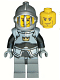 Minifig No: cas340  Name: Fantasy Era - Crown Knight Plain with Breastplate, Grille Helmet, Vertical Cheek Lines