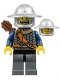 Minifig No: cas344  Name: Fantasy Era - Crown Knight Scale Mail with Chest Strap, Helmet with Broad Brim, Dual Sided Head, Dark Bluish Gray Legs, Quiver