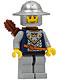 Minifig No: cas347  Name: Fantasy Era - Crown Knight Scale Mail with Crown, Helmet with Broad Brim, Vertical Cheek Lines, Quiver