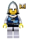 Minifig No: cas371  Name: Fantasy Era - Crown Knight Quarters, Helmet with Neck Protector, Dual Sided Head