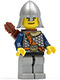 Minifig No: cas385  Name: Fantasy Era - Crown Knight Scale Mail with Chest Strap, Helmet with Neck Protector, Dual Sided Head