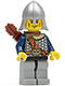 Minifig No: cas386  Name: Fantasy Era - Crown Knight Scale Mail with Chest Strap, Helmet with Neck Protector, Vertical Cheek Lines