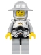 Minifig No: cas387  Name: Fantasy Era - Crown Knight Scale Mail with Crown, Breastplate, Helmet with Broad Brim, Smirk and Stubble Beard