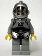 Minifig No: cas419  Name: Fantasy Era - Crown Knight Scale Mail with Crown, Breastplate, Grille Helmet, Curly Eyebrows and Goatee