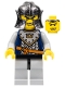 Minifig No: cas436  Name: Fantasy Era - Crown Knight Scale Mail with Crown, Speckle Black-Silver Helmet, Angry Eyebrows (Castle Watch)