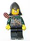 Minifig No: cas457  Name: Kingdoms - Dragon Knight Scale Mail with Chain and Belt, Helmet with Neck Protector, Quiver, Bared Teeth