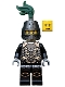 Minifig No: cas493  Name: Kingdoms - Dragon Knight Scale Mail with Chains, Helmet Closed, Scowl