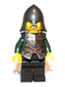 Minifig No: cas507  Name: Kingdoms - Dragon Knight Armor with Chain, Helmet with Neck Protector (Chess Bishop)