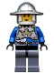 Minifig No: cas520  Name: Castle - King's Knight Breastplate with Crown and Chain Belt, Helmet with Broad Brim, Cheek Lines