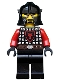 Minifig No: cas522  Name: Castle - Dragon Knight Scale Mail with Dragon Shield, Cheek Protection Helmet, Black Beard