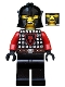 Minifig No: cas528  Name: Castle - Dragon Knight Scale Mail with Dragon Shield, Cheek Protection Helmet, Missing Tooth Open Grin