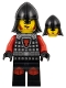 Minifig No: cas529  Name: Castle - Dragon Knight Scale Mail with Dragon Shield and Shoulder Armor, Knee Pads, Helmet with Neck Protector, Angry Scowl