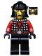 Minifig No: cas537  Name: Castle - Dragon Knight Scale Mail with Dragon Shield, Cheek Protection Helmet, Bushy Eyebrows