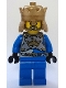 Minifig No: cas539  Name: Castle - King's Knight Breastplate with Crown and Chain Belt, Crown
