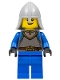 Minifig No: cas540  Name: Castle - King's Knight Scale Mail, Crown Belt,  Helmet with Neck Protector, Open Grin