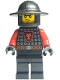 Minifig No: cas541  Name: Castle - Dragon Knight Scale Mail with Dragon Shield, Helmet with Broad Brim