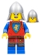 Minifig No: cas563  Name: Lion Knight - Male, Flat Silver Neck Protector