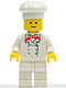 Minifig No: chef001  Name: Chef - White Legs, Standard Grin