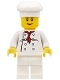 Minifig No: chef020  Name: Chef - White Torso with 8 Buttons, White Legs, Female