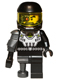 Minifig No: col038  Name: Space Villain - Pearl Dark Gray Pirate Peg Leg - Minifigure only Entry