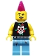 Minifig No: col052  Name: Punk Rocker, Series 4 (Minifigure Only without Stand and Accessories)