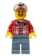 Minifig No: col072  Name: Lumberjack, Series 5 (Minifigure Only without Stand and Accessories)