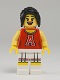 Minifig No: col125  Name: Red Cheerleader, Series 8 (Minifigure Only without Stand and Accessories)