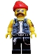 Minifig No: col160  Name: Motorcycle Mechanic, Series 10 (Minifigure Only without Stand and Accessories)