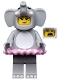 Minifig No: col312  Name: Elephant Girl, Series 18 (Minifigure Only without Stand and Accessories)
