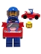 Minifig No: col324  Name: Race Car Guy, Series 18 (Minifigure Only without Stand and Accessories)