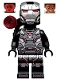 Minifig No: col334  Name: War Machine - Black and Silver Armor with Backpack