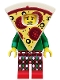 Minifig No: col351  Name: Pizza Costume Guy, Series 19 (Minifigure Only without Stand and Accessories)