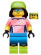 Minifig No: col357  Name: Mountain Biker, Series 19 (Minifigure Only without Stand and Accessories)