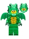 Minifig No: col409  Name: Green Dragon Costume, Series 23 (Minifigure Only without Stand and Accessories)