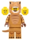 Minifig No: col417  Name: T-Rex Costume Fan, Series 24 (Minifigure Only without Stand and Accessories)