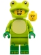 Minifig No: col465  Name: Frog Costume Fan, Series 28 (Minifigure Only without Stand and Accessories)