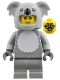 Minifig No: col466  Name: Koala Costume Fan, Series 28 (Minifigure Only without Stand and Accessories)