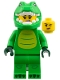 Minifig No: col468  Name: Crocodile Costume Fan, Series 28 (Minifigure Only without Stand and Accessories)