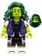 Lot ID: 391400636  Minifig No: colmar17  Name: She-Hulk, Marvel Studios, Series 2 (Minifigure Only without Stand and Accessories)