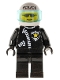 Minifig No: cop010  Name: Police - Zipper with Sheriff Star, White Helmet with Police Pattern, Trans-Light Blue Visor