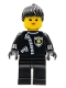 Minifig No: cop024  Name: Police - Zipper with Sheriff Star, Black Ponytail Hair