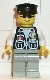 Minifig No: cop028 Name: Police - Sheriff Star and 2 Pockets, Light Gray Legs, White Arms, Black Hat Minifig No: cop028 Name: Police - Sheriff Star and 2 Pockets, Light Gray Legs, White Arms, Black Hat