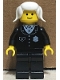 Minifig No: cop046  Name: Police - Suit with 4 Buttons, Black Legs, White Pigtails Hair