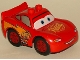 Minifig No: crs049  Name: Duplo Lightning McQueen - Rust-eze Hood, Smooth Tires