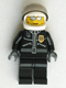 Minifig No: cty0027 Name: Police - City Leather Jacket with Gold Badge, White Helmet, Trans-Black Visor, Silver Sunglasses Minifig No: cty0027 Name: Police - City Leather Jacket with Gold Badge, White Helmet, Trans-Black Visor, Silver Sunglasses