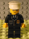 Minifig No: cty0091 Name: Police - City Suit with Blue Tie and Badge, Black Legs, Glasses, White Hat Minifig No: cty0091 Name: Police - City Suit with Blue Tie and Badge, Black Legs, Glasses, White Hat