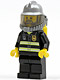 Minifig No: cty0138  Name: Fire - Reflective Stripes, Black Legs, Silver Fire Helmet, Gray Beard, Yellow Air Tanks